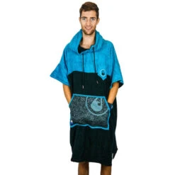 Wave Hawaii - Poncho - Unisex - Uno - Height 175-205cm -ORCA Shop Beachponcho WAVE HAWAII Ponchino UNO Front 05041.1680085550