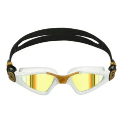 Aquasphere - Kayenne Goggles - White/Gold Mirror Gold Lens
