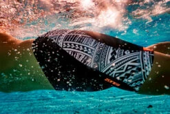 Zone3 - Kona Men's Tribal Print Speed Jammers - Black/White/Orange - 2023 -ORCA Shop Zone3 Pool Nov2020 JamesMitchell 0555 45260.1684752862