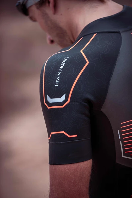 Zone3 - Evolution Men's Swimrun Wetsuit - Black/Orange/Gunmetal - 2023 14 Zone3 - Evolution Men's Swimrun Wetsuit - Black/Orange/Gunmetal - 2023 - Image 14