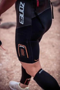 Zone3 - Evolution Women's Swimrun Wetsuit - Black/Orange/Gunmetal - 2023 -ORCA Shop Zone3 SwimRun Nov2020 JamesMitchell 0179 44127.1687357115