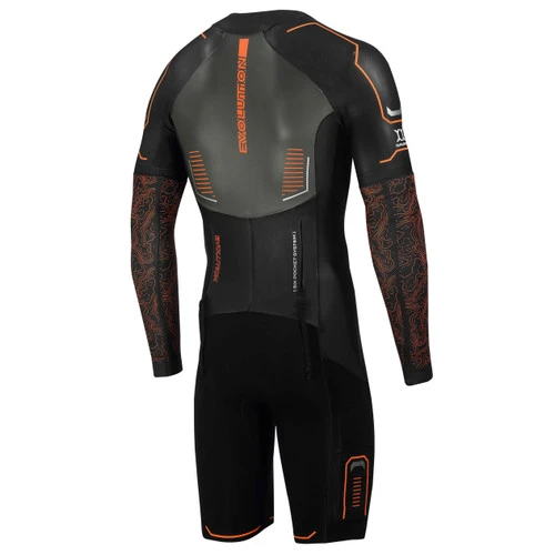 Zone3 - Evolution Men's Swimrun Wetsuit - Black/Orange/Gunmetal - 2023 2 Zone3 - Evolution Men's Swimrun Wetsuit - Black/Orange/Gunmetal - 2023 - Image 2