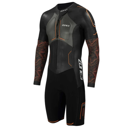Zone3 - Evolution Men's Swimrun Wetsuit - Black/Orange/Gunmetal - 2023 1 Zone3 - Evolution Men's Swimrun Wetsuit - Black/Orange/Gunmetal - 2023