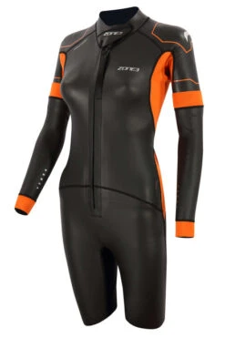 Zone3 - Versa Women's Wetsuit - Black/Orange/Gunmetal - 2023