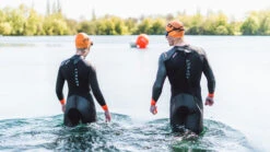 Zone3 - Women's Aspect 'Breaststroke' Wetsuit - Black/Blue/Orange - 2023 -ORCA Shop Zone3 Feel Good Films156 21487.1675439217